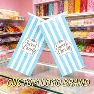 Sac en papier personnalisé à lien métallique, anti-graisse, de qualité alimentaire, pour emballage de pop-corn, bonbons, biscuits, pain et croissants, avec logo personnalisé, à prix abordable - Product Image 3