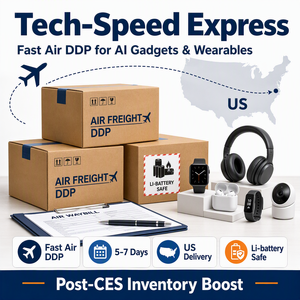 Spedizione Aerea Rapida DDP per Dispositivi <span class=keywords><strong>AI</strong></span> e Wearable |   Aumento dell'inventario post-CES |   5-7 giorni USA |   Batteria al Litio Sicura |   Tariffe Convenienti |   Assistenza 24/7 - Product Image 1