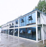 Maison modulaire préfabriquée sur mesure en conteneur préfabriqué, maison capsule préfabriquée, 2 chambres et un salon