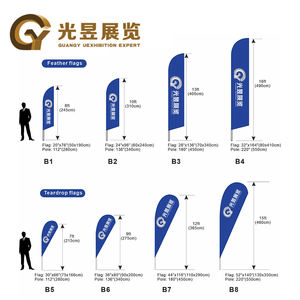 Prodotti promozionali di vendita calda bandiera di marca dell'azienda che pubblicizza bandiere di spiaggia bandiera di piume per interni all'aperto <span class=keywords><strong>Promo</strong></span> pennoni - Product Image 4