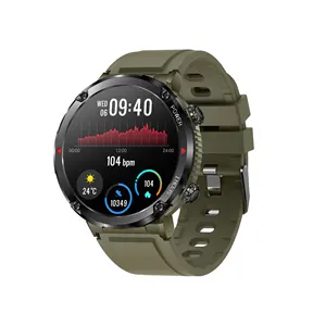 Nuovo schermo rotondo da 1.6 pollici Ips chiama Smart Watch ricarica magnetica sport pressione sanguigna monitoraggio ossigeno nel sangue orologio intelligente uomo