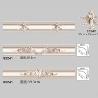 Moulures de corniche sculptées de style rococo pour projet de villa de luxe