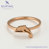 A00548392 Bijoux Xuping Acier inoxydable Charme de mode Animal Mignon Anneau dauphin pour fille enfant