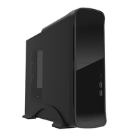 Mini tour bureau SFF châssis poignée haut ATX ITX MATX formes matière plastique ventilateur Audio SFX alimentation installé boîtier d'ordinateur