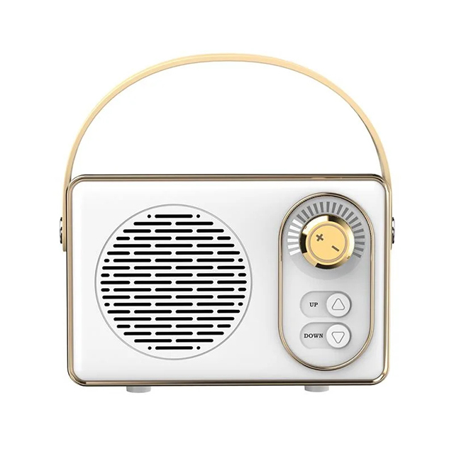 Retro Blue Tooth Speaker Vintage Mini Portable Speaker Memory Card AUX USB Rechargeable MP3 Player for Camping Party Gift