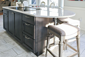 2023 đường chân trời Tùy Chỉnh New Zealand hiện đại sơn mài kết thúc ván ép đá cẩm thạch Countertop tủ bếp với đảo - Product Image 6