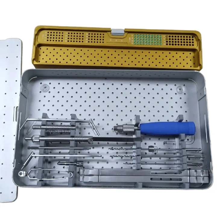 Instrumento quirúrgico ortopédico para veterinaria, kit de placa de bloqueo de reconstrucción 3,2