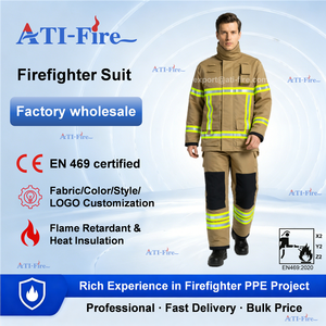 ชุดนักดับเพลิงราคาโรงงานขายส่ง EN469 NOMEX อารามิด เคฟลาร์ <span class=keywords><strong>PPE</strong></span> 4 ชั้น ชุดดับเพลิงแบบ Bunker Turnout ขายส่งชุดนักดับเพลิงจีน - Product Image 1