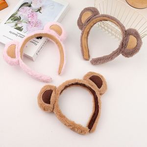 Serre-têtes à oreilles d'ours en peluche mignons, accessoires pour fêtes d'anniversaire - Product Image 4