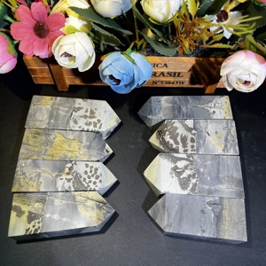 Cristal Natural Pulido de <span class=keywords><strong>Jaspe</strong></span> de Punta Única, Arte Popular, Directo de Fábrica, para Sanación Espiritual - Product Image 4