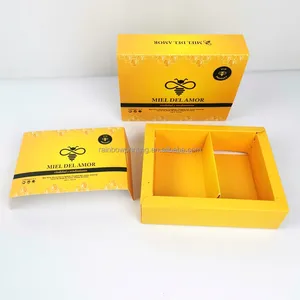 꿀 포장 상자 꿀벌 꿀 포장 상자 꿀 단지 포장을 위한 민감한 인쇄된 마분지 상자