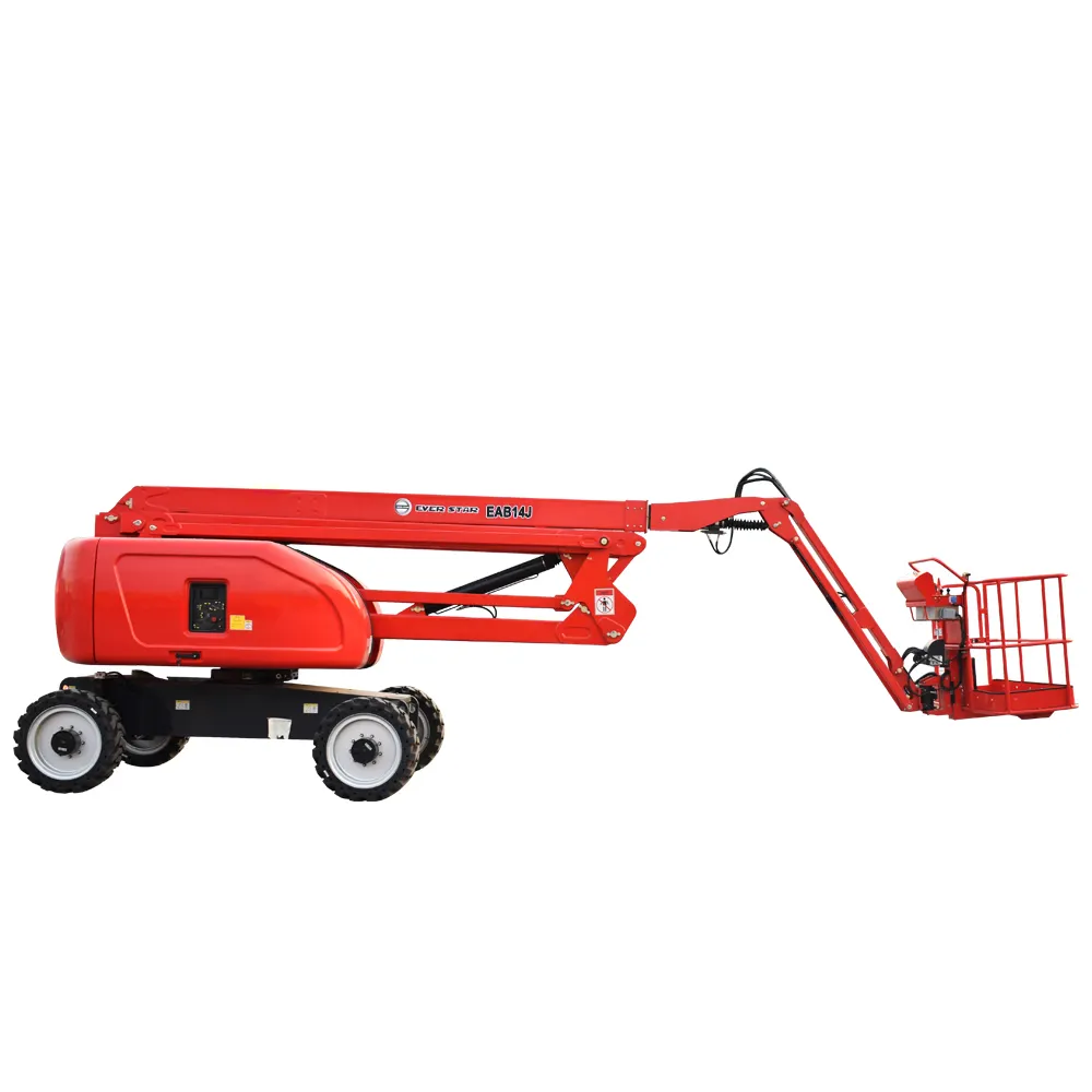 HOT quality 10~56m Self-Propelled Telescopic Articulating Boom Lift Work Platform Man Access Ladder Cherry Picker Crane Price