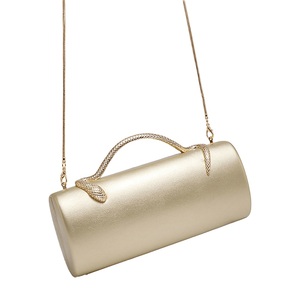 Women Elegant Snake Handle Evening Clutch Pu Material Chain Strap Formal Handbag For Night Out Casual Use - Product Image 3