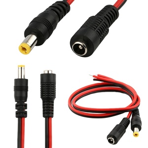 Cable de Alimentación CC de 5.5*2.1mm, Conector Hembra, Clavija, Cable de Conexión, Conector Macho Hembra de 12V CC con Cable de Alimentación - Product Image 3