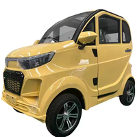 Voiture électrique mini EV5 chinoise à prix fixe, 4 roues, propulsion simple, caméra arrière, sièges en cuir, pour personnes âgées, en vente