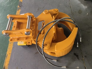 Cisaille hydraulique <span class=keywords><strong>pour</strong></span> arbres de 5 à 9 tonnes <span class=keywords><strong>pour</strong></span> <span class=keywords><strong>mini</strong></span>-excavatrice, avec moteur et rotation à 360 degrés, <span class=keywords><strong>pour</strong></span> la foresterie et la coupe de bois. - Product Image 2