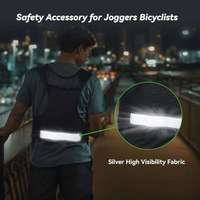 Gilet de course respirant et réfléchissant en néoprène pour hommes et femmes, avec poche pour sac à dos