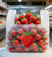 Sacs en plastique LDPE personnalisés pour le shopping, type t-shirt, avec impression sur mesure