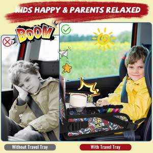 Échantillon gratuit BSCI OEM usine personnalisé plateau de voyage pour enfants bambins siège de voiture plateau de tour activité de jeu plateau de voyage pour enfants - Product Image 4