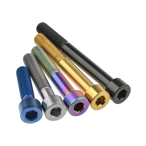 สกรูหัวหกเหลี่ยม DIN912 ขนาด M8X15 20 25 30 35 40 45 50 60 70 มม. สำหรับจักรยาน มอเตอร์ไซค์ รถยนต์ และอะไหล่เครื่องยนต์ - Product Image 2