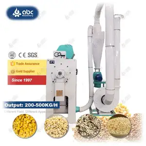 World-Leading Maize Rice Wheat Lentil Small Black Gram Peeling Machine for Dry Wet Dehulling Dehusking Corn Millet Broad Bean