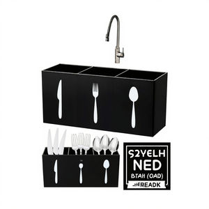 Factory Wholesale Eco-Friendly <b>Plastic</b> <b>Kitchen</b> Cutlery Tableware Storage Organizer Cabinet Indoor Home Storage Trays Single - Product Image 3