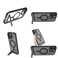 Casing Handphone Anti-Slip Kristal dengan Holder untuk iPhone 17 Air 15 Pro Max 16 14 13 12 Plus 11 Series Produk Dropshipping