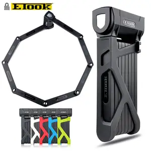 Etook 1100Mm Lange Anti Diefstal Anti-Hydralic Road Mtb Fietsen Folding Lock Ebike Scooter Motor Bike Opvouwbare Lock