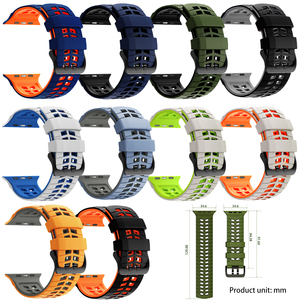 Correa de Silicona Transpirable para <span class=keywords><strong>Apple</strong></span> <span class=keywords><strong>Watch</strong></span> Band Ultra 3 2 49mm 46mm 44mm <span class=keywords><strong>45mm</strong></span> para Iwatch Series 11 10 9 <span class=keywords><strong>8</strong></span> 7 6 SE3 Brazalete para Hombre - Product Image 3