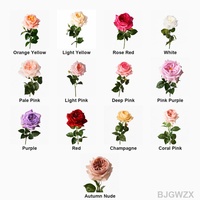 Rose artificielle Juliet blanche de qualité supérieure, toucher réaliste, pour la décoration du salon, arrangement floral de mariage