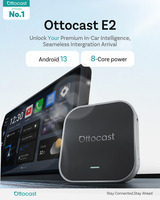 Ottocast Kablosuz Android Auto ve CarPlay Adaptörü, Bluetooth 5.0 ile Netflix ve YouTube Desteği, Tüm Araçlar için