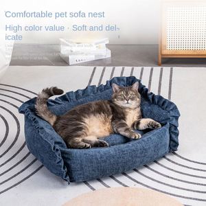 Customized Wholesale Pet <b>Sofa</b> Beds Movable and Washable Small <b>Dog</b> and cat Rectangular Wear-resistant Nordic-style <b>Dog</b> Beds - Product Image 2