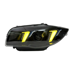 Faro a LED Bicolore Stile Fang Modificato per Auto, Plug and Play, Luce Diurna DRL per <span class=keywords><strong>BMW</strong></span> <span class=keywords><strong>Serie</strong></span> <span class=keywords><strong>1</strong></span> <span class=keywords><strong>E87</strong></span> 2004-2011 - Product Image 2