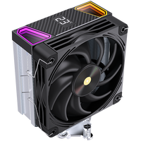 Enfriador de Aire para CPU LOVINGCOOL con Pantalla de Temperatura, 4 Tubos de Calor, Disipador de Calor de Cobre, Tapa Superior RGB, Ventilador de Enfriamiento para CPU Intel 1700 AM5 de 120 mm
