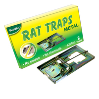 Piège à souris en métal solide à haute performance, piège à ressort puissant pour les petits souris, rats, rongeurs