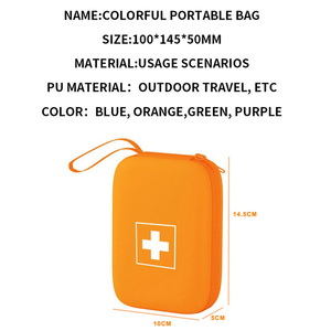 Mini trousse de premiers secours, <span class=keywords><strong>sac</strong></span> de rangement pour médicaments de voyage, <span class=keywords><strong>sac</strong></span> de premiers secours imperméable, petit <span class=keywords><strong>sac</strong></span> vide pour médicaments d'urgence - Product Image 2