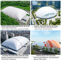 Estadio de Fútbol Inflable B1, Domo Deportivo con Membrana de PVDF Resistente al Fuego para Fútbol, Baloncesto y Tenis, con Diseño Gratuito