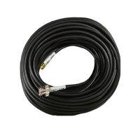 Cable de Señal Coaxial de Baja Atenuación con Conectores BNC/SMA/M5, Impedancia de 50 Ohmios, 1 Año de Garantía para Pruebas de Emisión Acústica