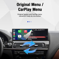 Écran central de voiture de 14,9 pouces avec système Linux, compatible CarPlay, musique Bluetooth et navigation GPS pour BMW Série 6 F06 F12 2010-2019
