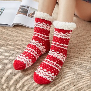 Winter Adults Color Indoor Floor Crew Sleep Women Warm Thick Fuzzy Slipper <strong>Socks</strong> - Product Image 1