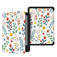 Casing Kindle Custom PU Leather Folio, Penutup E-reader untuk Kindle Paperwhite Generasi ke-12 KPW 6 7 Inch, Pelindung