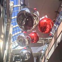 Esferas de PVC reflectantes grandes para colgar, globos de espejo para bodas, esferas cromadas, bolas metálicas inflables para escenarios