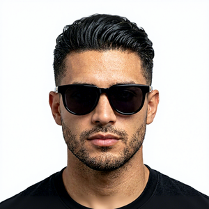 Lunettes de soleil pour homme, monture intégrale, style Wayfarer, protection UV400, monture carrée noire, protection solaire, style adulte - Product Image 1