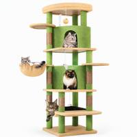 Toptan Çok Katlı Kedi Ağacı Kulesi, Sisal Tırmalama Direkleri, Kedi Evi, Hamak, Asılı Oyuncaklar, İç Mekan Kedi Mobilyası