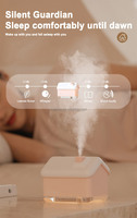 Humidificateur en plastique innovant avec diffuseur d'arômes portable de 300ml avec veilleuse pour voiture RV et usage domestique