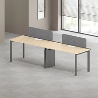 Poste de travail modulaire en bois personnalisé et moderne pour les bureaux d'entreprises commerciales
