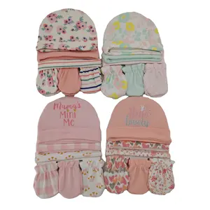 Sarung Tangan Gores Set, Topi Beanie Bayi Musim Panas Anak Laki-laki