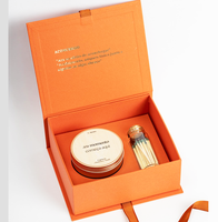 Emballage de parfum personnalisé de haute qualité, boîte magnétique avec gaufrage, doublure en éponge, boîte cadeau moderne de luxe recyclable pour bougies parfumées
