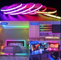 Dc12V DC24v RGBIC RGBWIC Cob Led Strip Light Digital Addressable Pixel RGB RGBW Cob Led Strips Ws2811 Ws2814 Ws2812B Cob Strips
