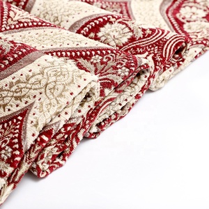 Venta al por mayor de tapicería decorativa para el hogar con diseño árabe clásico 100% poliéster tejido jacquard chenilla textil para el hogar funda de sofá - Product Image 4